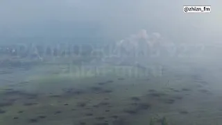Что на видео результат боевого применения ТОС-2 Вооруженными силами России по украинским позициям.