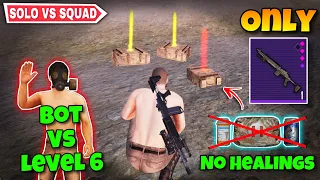 No Armor ❌ & No Healing ✅ + Mk14 Improved Only Solo vs Squad Challenge In Map 5 - Pubg Metro Royale