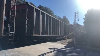 CSX 7273 leads C318 through Maxwell Yard on 12-31-23 Final video of 2023