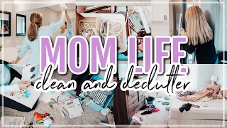 KONMARI METHOD CLEAN AND DECLUTTER WITH ME 2021 // 2 DAYS OF SPEED CLEANING MOTIVATION // MOM LIFE