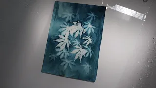 Layered Wet Cyanotype