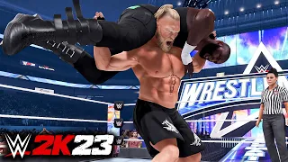 WWE 2K23 - Brock Lesnar vs Omos (Full Match)