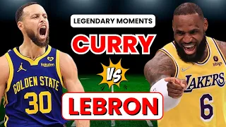 Stephen Curry VS Lebron James Legendary Moments 🔥