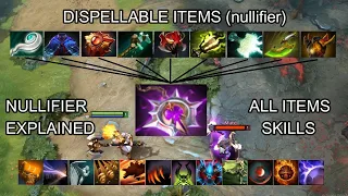 Dota 2 (7.35c) What can Nullifier do? all dipellable items & skills in 7 mins