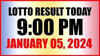 Lotto Result Today 9pm Draw January 5, 2024 Swertres Ez2 Pcso