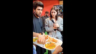 #vijaydeverakonda feeds #ananyapanday some snacks. Her expressions are epic #shorts