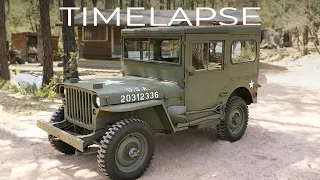 Restoration of a 1943 Willys MB Jeep | Start to Finish in 16 Minutes