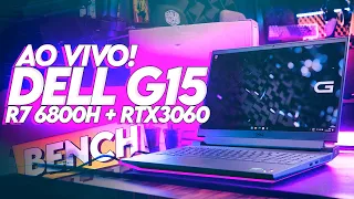 Será que o NOVO DELL G15 5525 continua ESQUENTANDO? R7 6800H + RTX3060 #Bench85