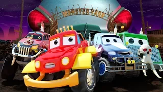 Monster truck dan halloween night Halloween song for children by Kids Channel