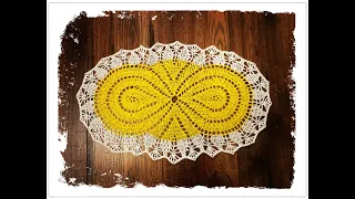 How to crochet small oval doily