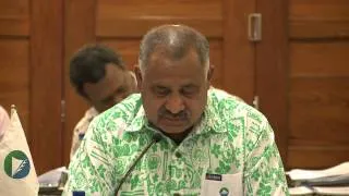 Fijian Minister Col. Saumatua Officially opens MSG 2nd Environment & Climate Change Meeting