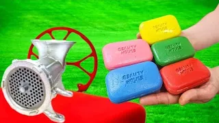 🔴Experiments full episodes 🔴COLORFUL MINIATURE RAINBOW SOAP VS MEAT GRINDER NEW VIDEO COOL EFFECT