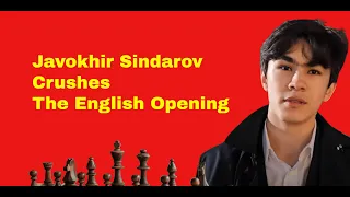 A Gem From Grand Swiss 2023 | Tactics Flying Against  The English Opening | Meet Javokhir Sindarov