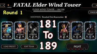 Mk Mobile Elder Wind Fatal Tower 181 to 189