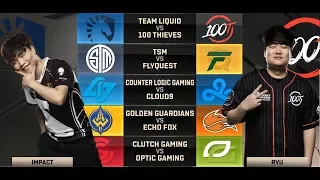 NA LCS Highlights ALL GAMES Week 7 Day 1 / W7D1 Spring 2018