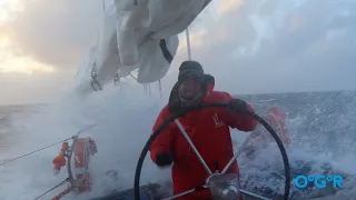 Pen Duick VI and Skipper Marie Tabarly Rounding Cape Horn - OGR2023 - Offshore Media 08/02/24