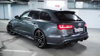 STRAIGHT PIPE RS6 FULL MILTEK EXHAUST W. DOWNPIPES AND 900NM+ TUNE (PURE SOUND)