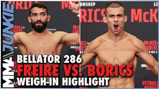 Bellator 286: Patricio Freire vs. Adam Borics Weigh-In Highlight