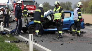 Frontalcrash auf der Wallerner Straße fordert zwei Schwerverletzte