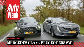 Mercedes CLA Shooting Brake vs. Peugeot 508 SW - AutoWeek Dubbeltest