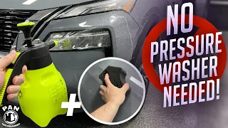 How to wash your car without a hose or pressure washer! (RINSELESS WASH METHOD)