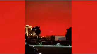 Zhoushan City's blood-red sky explained