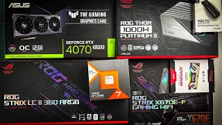 Собираю ROG-ПК в корпусе ASUS HELIOS (Ryzen 7 7800x3D, X670E-F Gaming, LC II 360 ARGB)