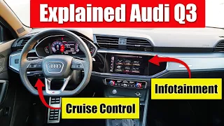 2020 Audi Q3 S Line Infotainment & Cruise Control | How To Use