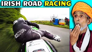 Villagers React To ⚡️FAST NARROW ROADS ✔️ -IRISH-ROAD-RACING-☘ . . [Isle of Man TT type racing]