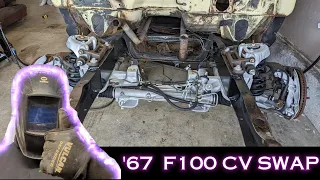 '67 F100 Crown Vic Front End Installed: Part 2 of Vince's F100 Build