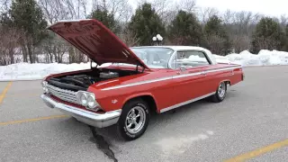 1962 chevy impala red and white for sale at www coyoteclassics com