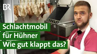 Tierschutz: Hühner schlachten mit mobiler Geflügelschlachtung | Unser Land | BR