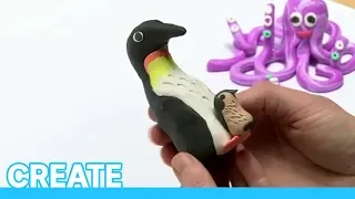 How To Make A Clay Penguin | CREATE