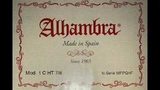 Гитара Alhambra 1C HT размер 7/8 - Дорогие мои старики - И.Саруханов