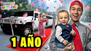 ¡CELEBRAMOS el CUMPLEAÑOS 1 de MI HIJO en UNA LIMOSINA! * 💸FAMILIA MILLONARIA 💸