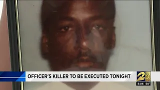 Officer's killer to be executed tonight