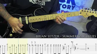 BRIAN SETZER - Summertime Blues [GUITAR COVER + TAB]