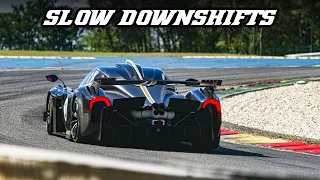 Racecars Slow Downshifts, Lifting off the throttle pedal, coasting | GT,  F1's,  Rally, Touringcars