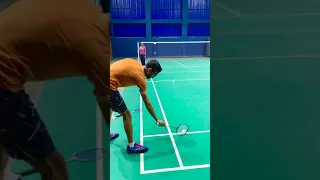 Easy way to pickup badminton shuttlecock 😍😍