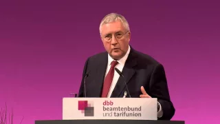 dbb Jahrestagung 2016: Fachvortrag von forsa-Chef Manfred Güllner