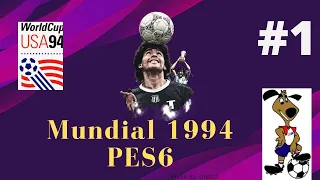 El Ultimo Mundial del Diego en El PES 6 (Sale Mal)┤PES 6 MOD Mundial 1994