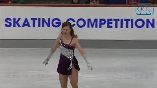 Agnieszka PASTUSIAK. Oberstdorf 2018. Bronze Ladies III A - Free Skating. 7 place