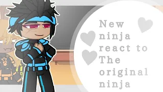 New ninja react to ￼the original ninja//Lego ninjago//made by Lvx_￼