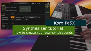 Korg Pa5X tutorial: Synthesizer - Jean Michel Jarre sounds