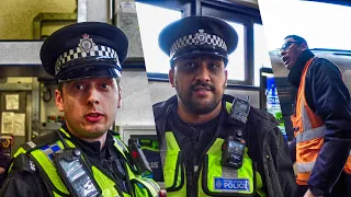 RAIL STAFF MEMBER LOSES IT....CALLS POLICE - Leicester Train Station