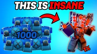 I Opened 1000 INJURED TITAN CRATES And Got ??? (Toilet Tower Defense)