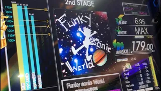 【GITADORA NEX+AGE】Funky sonic World Master Guitar 8.95 EXCELLENT (RAN)