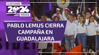 Pablo Lemus, candidato al Gobierno de Jalisco, cierra campaña; pide a la ciudadanía salir a votar