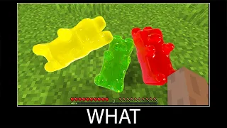 Minecraft wait what meme part 210 realistic minecraft jelly bears