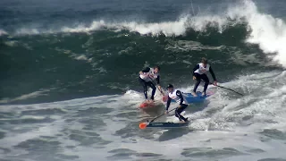 Ocean Beach Heavy Water 2017 - SUP Surfing